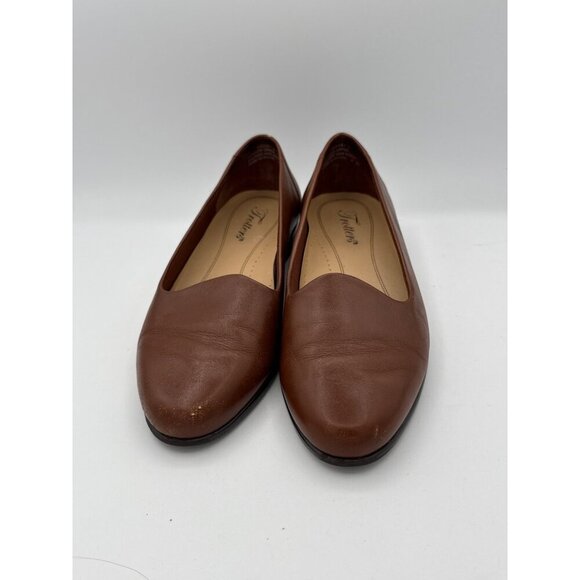 Trotters Womens Brown Leather Loafers Size 7.5 - Picture 2 of 8